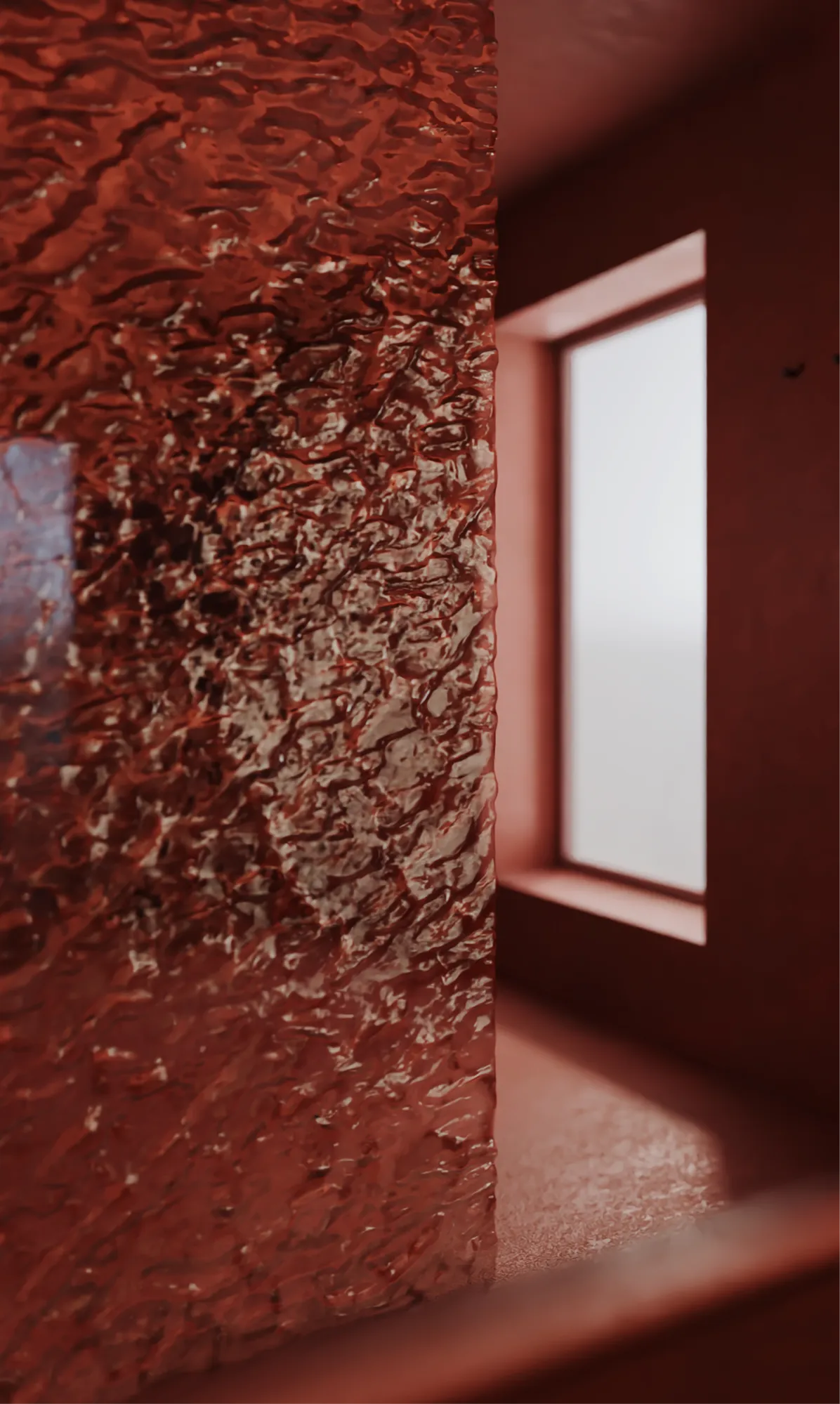 Red bathroom — Elis Monsport